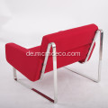 Red Kaschmir Stoff Lounge Sofa